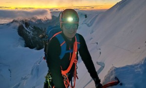 Hochtour Mont Blanc - beim Ausstieg zum Col du Mont Maudit